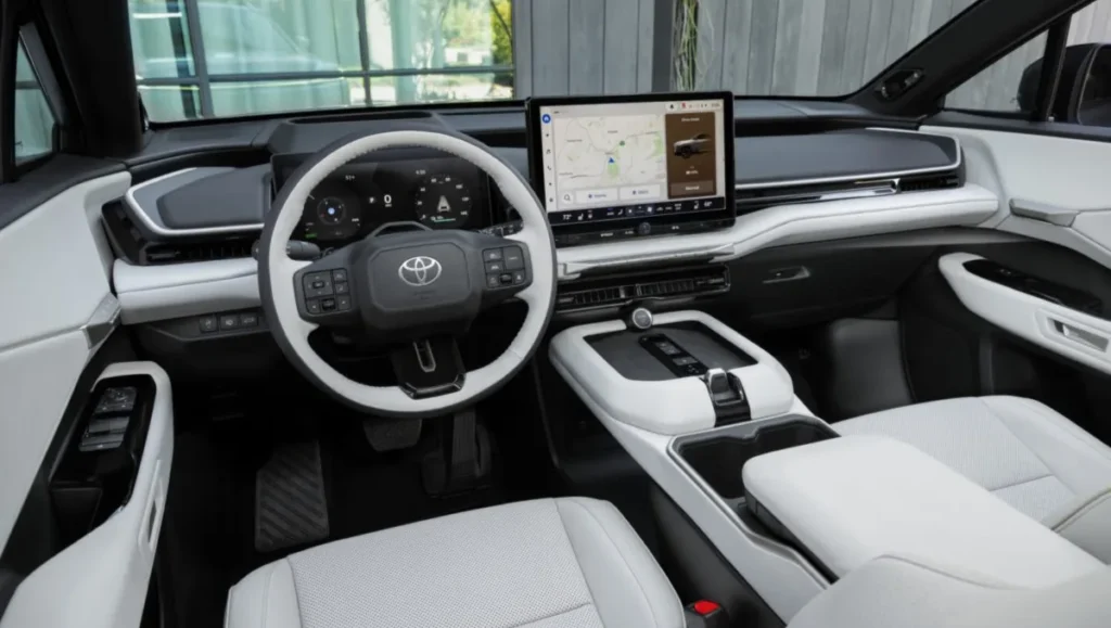 2027 Toyota Highlander EV Debuts interior with digital display and widescreen infotainment
