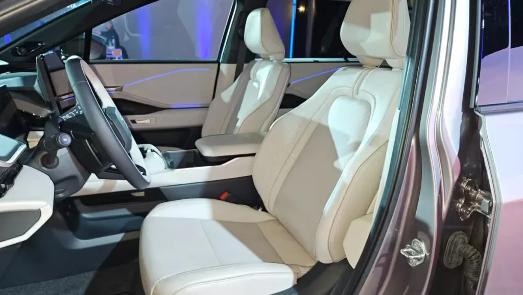 2027 Toyota Highlander EV Debuts premium front seats with ambient lighting