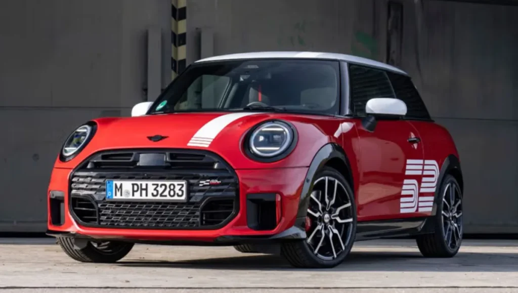 Mini Cooper 1965 Victory Edition Bookings Open in red exterior with white racing stripes and exclusive 37 side graphic