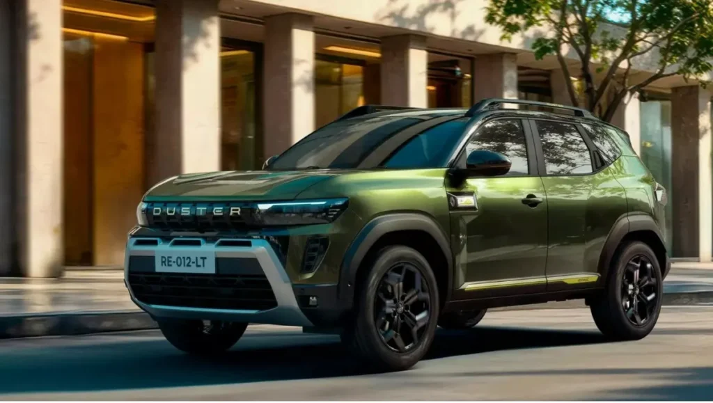 Renault Working On sub 4M SUV Mini Duster parked in an urban setting showcasing compact SUV design