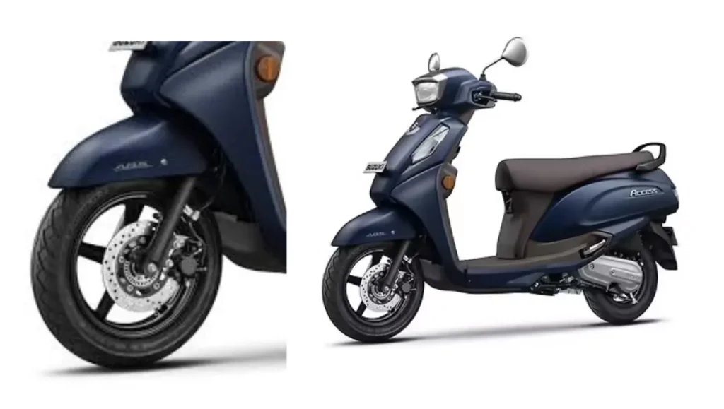 Suzuki Access 125 ABS Launched with front disc brake and alloy wheel close-up design
